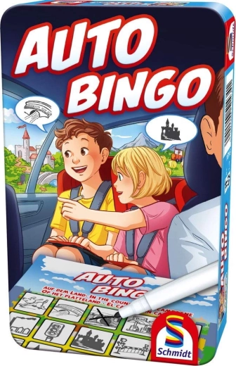 Schmidt Spiele auto bingo v kovinski škatlici - 1 kos