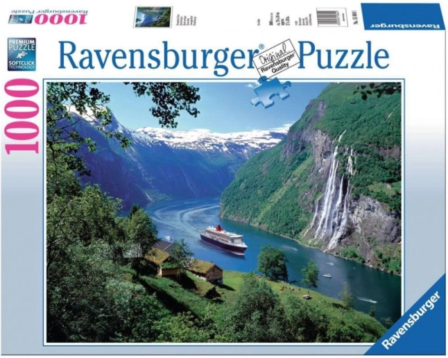 Ravensburger sestavljanka Norveški fjord 1000 koščkov