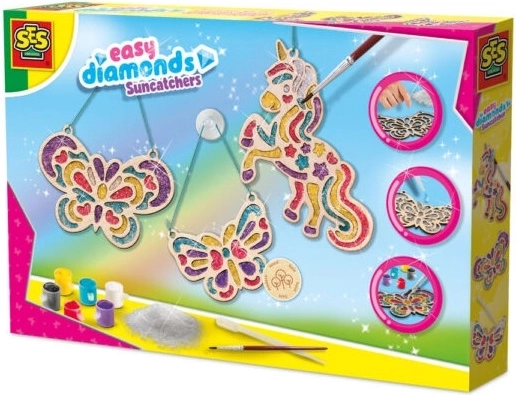SES kreativni komplet za lovilce sonca – samorog in metulji