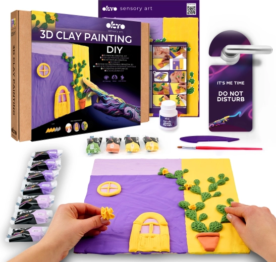 Okto ustvarjalni set za slikanje z maso Sivkino opoldne 30 × 30 cm