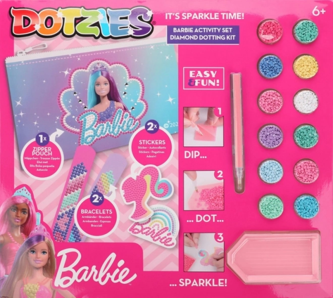 Komplet dejavnosti Diamond Dotz Barbie