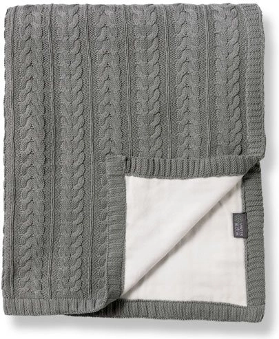 Vinter & Bloom dvostranska otroška odeja Cotton Cuddly Misty Grey