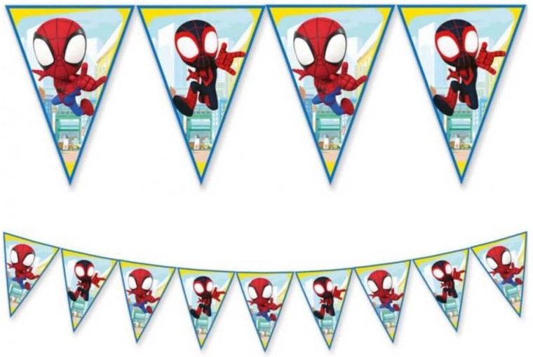 Girlanda z zastavicami Spidey 2,3 m