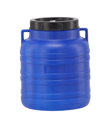 Plastična posoda za fermentacijo 10 l s širokim vratom in privijačljivim pokrovom