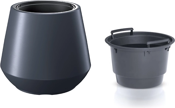 Lonec za rože z vložkom HEOS antracit 39,5 cm