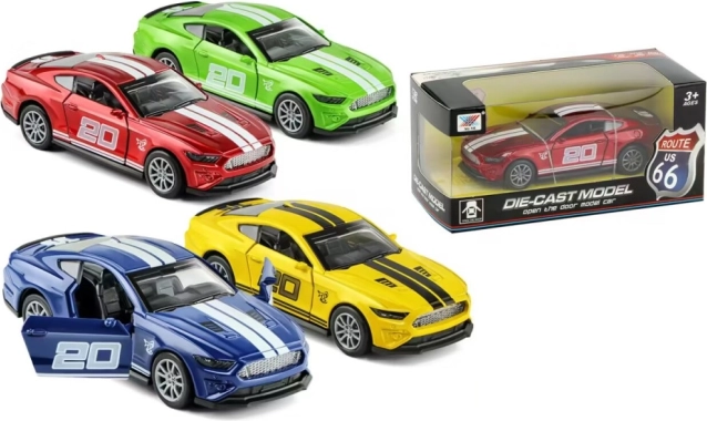 Športni kovinski avtomobilček z odpiralnimi vrati