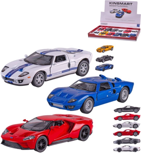 Kinsmart metal die-cast Ford GT car model 13 cm with pull-back drive - 1 piece