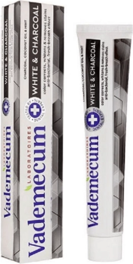 Vademecum ProLine White & Charcoal belilna zobna pasta 75 ml