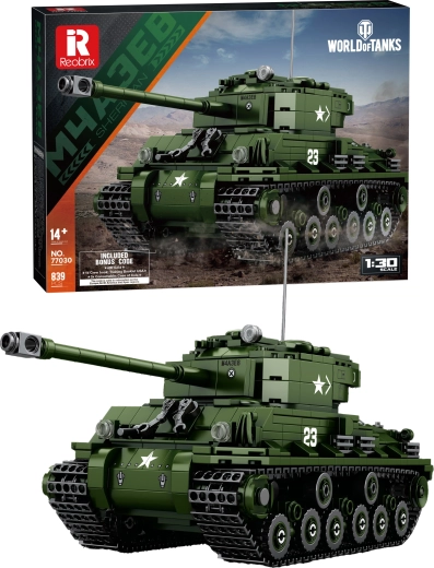 Sestavljanka tanka M4A3E8 Sherman World of Tanks 1:48 (839 delov)