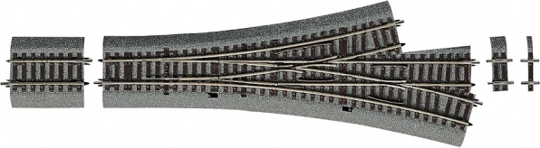 Roco Line trikraka asimetrična kretnica s podložjem