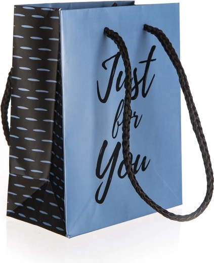 Darilna vrečka Just For You Blue S 11 × 14 × 6 cm