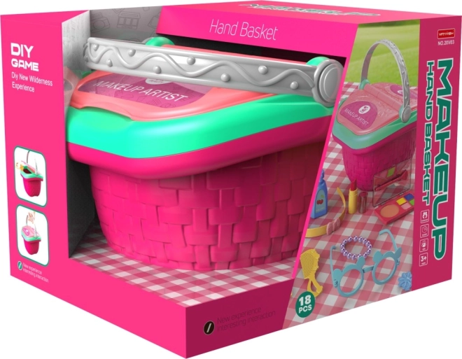 Igralni set ličil košarica za male frajle