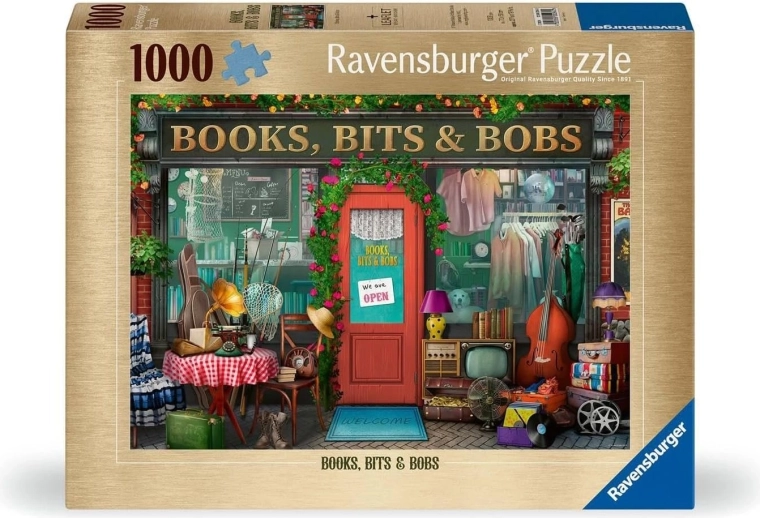 Ravensburger sestavljanka Knjige, drobnarije in malenkosti 1000 koščkov