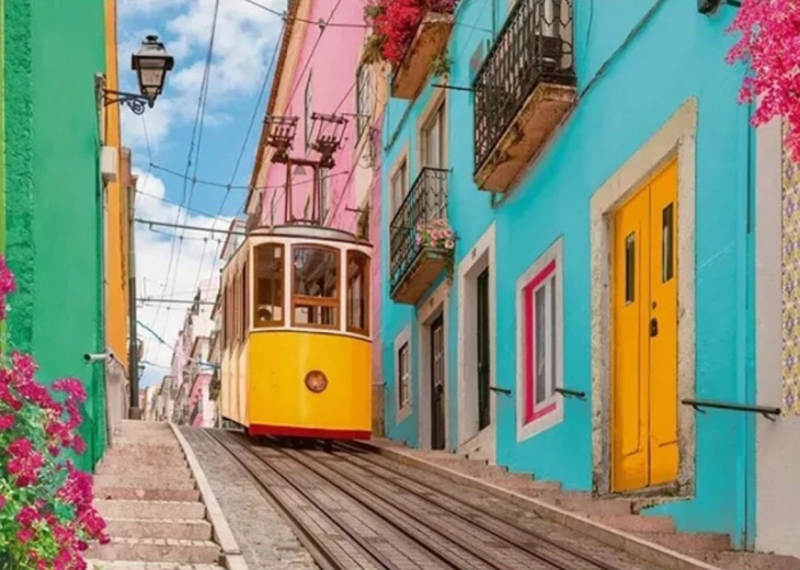 Ravensburger sestavljanka Tramvajsko omrežje 1000 koščkov