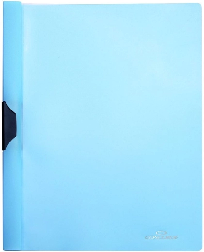 Mapa za dokumente z bočnim sponom A4, pastelno modra CONCORDE