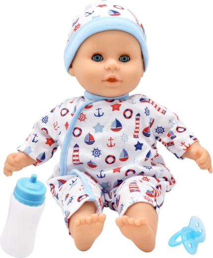 Dolls World dojenček Little Treasure modri 38 cm