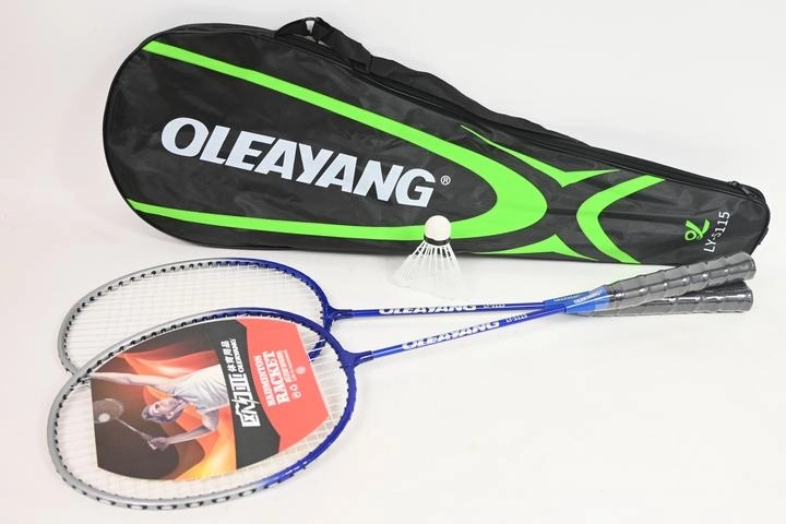 Badmintonski komplet: 2 loparja z žogico in etuijem