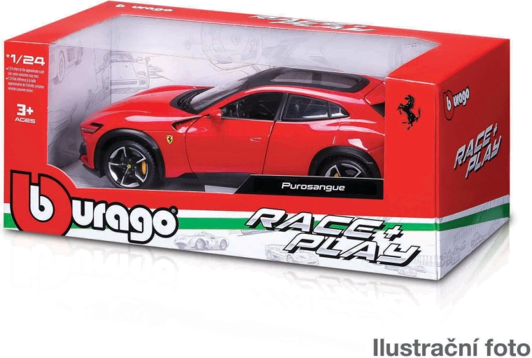 Bburago Ferrari 1:24 – kovinski modeli Race & Play (asort)