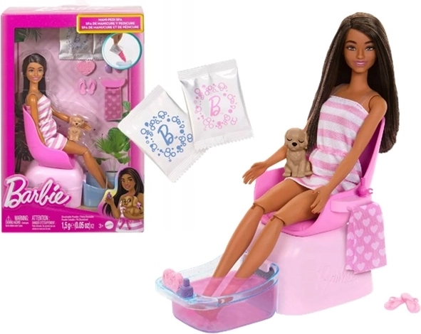 Barbie komplet mani/pedi spa z dodatki