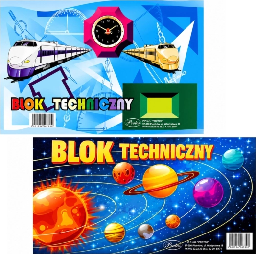 Tehnični blok A3 bel, 10 listov, 160 g/m² Protos