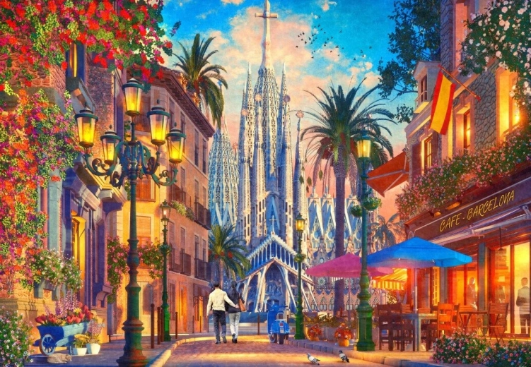 Sestavljanka Barcelona 1000 kosov BLUEBIRD