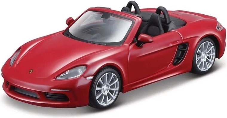 Bburago Porsche 718 Boxster temno rdeča 1:32