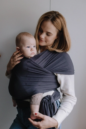 Boba Serenity Wrap elastičen nosilni šal charcoal