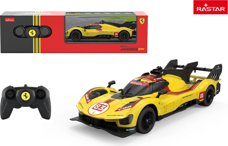 Rastar RC avto Ferrari 499P rumeno 1:24 - 1 kos