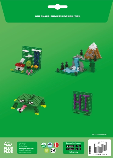 Plus-Plus podlaga zelena (2 kosa)