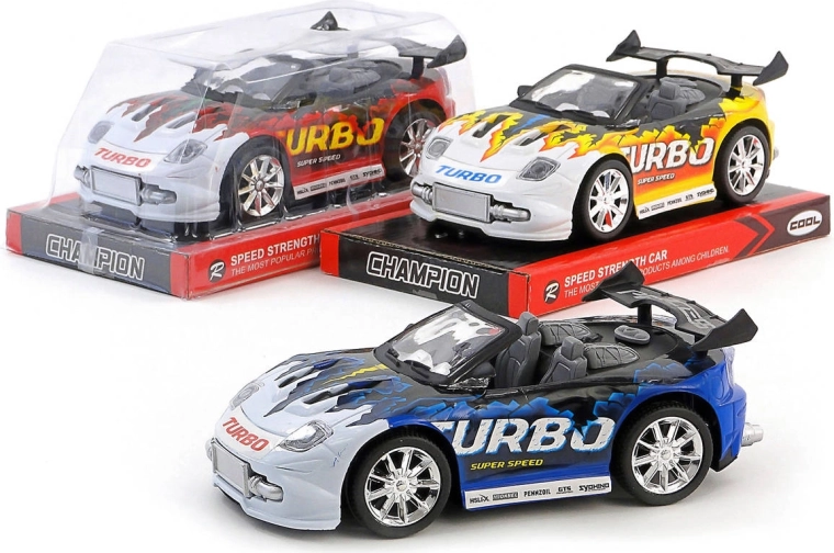 Športni dirkalni avto Turbo na vztrajnik 19 cm – 1 kos
