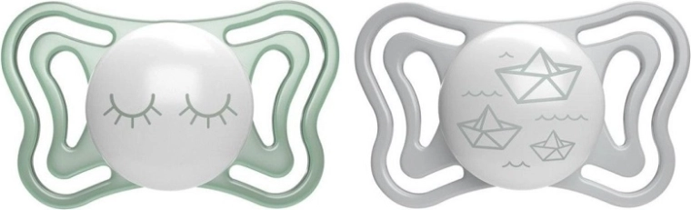 Chicco Physio Light nočni silikonski dudnik 16–36 m, 2 kos