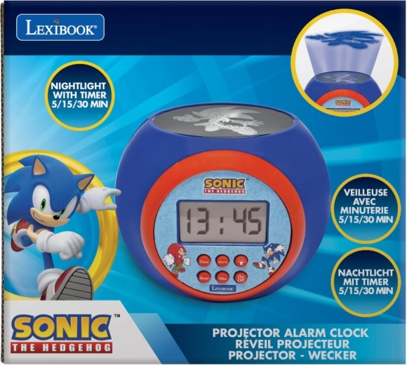 Otroška budilka Lexibook Sonic s stropnim projektorjem