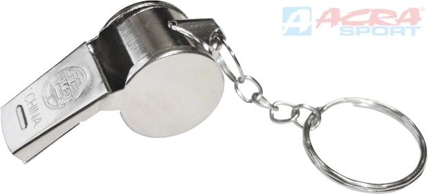 ACRA metal sports whistle with ball 4.5 cm - 1 piece