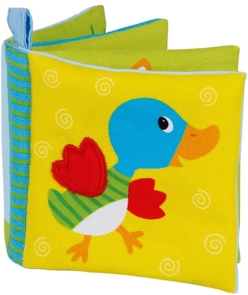 Bombažna barvna šumeča knjižica z žvižgačkom Živali