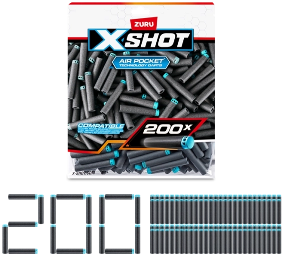 ZURU X-SHOT set 200 nadomestnih puščic