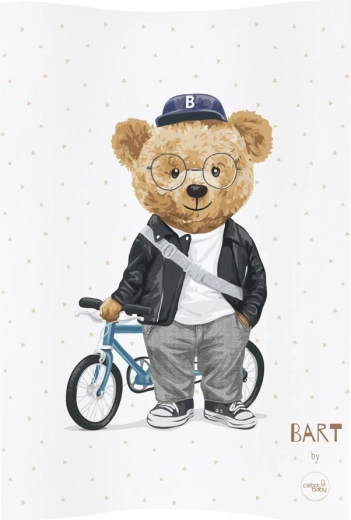 Mehka previjalna podloga z 2 robovoma 48 × 70 Fluffy Puffy medvedek