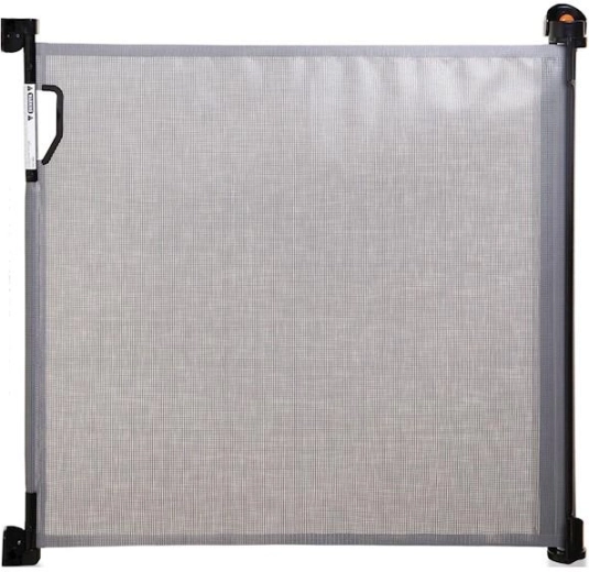 Vlečna varnostna ograja DREAMBABY 0–140 cm, siva