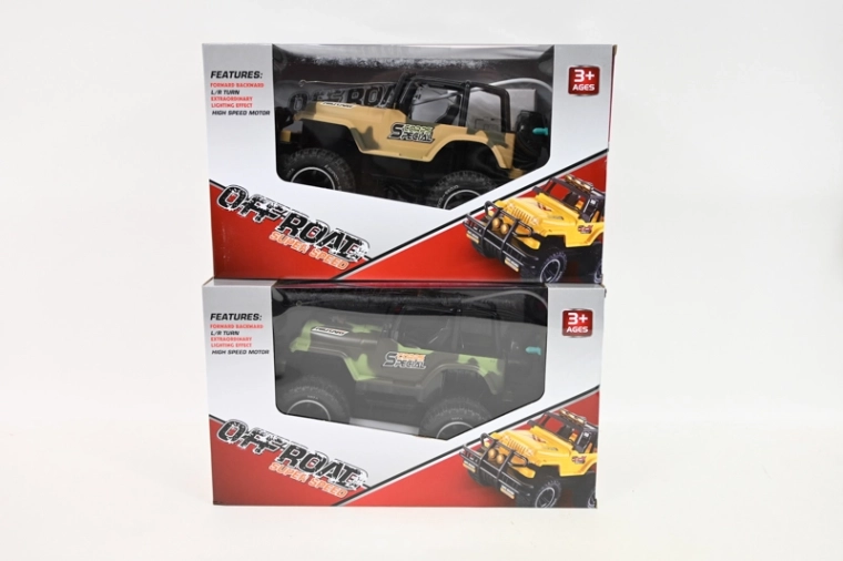Military Jeep Remote-Controlled with Battery Pack
