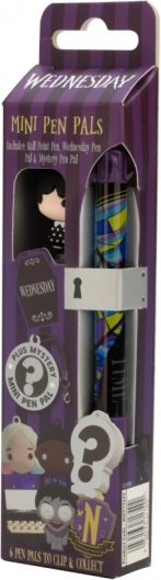 Kemični svinčnik z obeskom Mini Pen Pals Wednesday