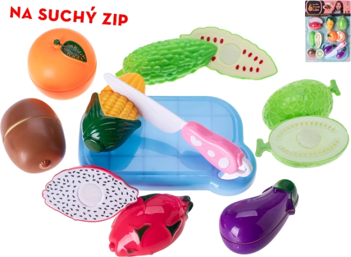 Set sadja in zelenjave na ježka za otroke