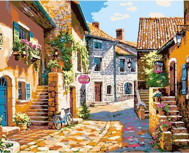 Norimpex diamantno slikanje – Kamnita uličica v Italiji 30 × 40 cm