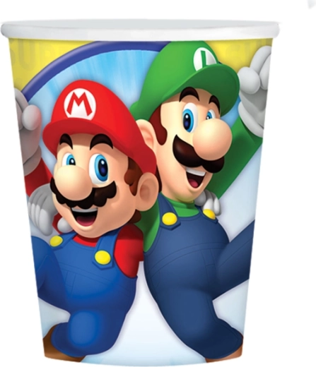 Kozarčki Super Mario 250 ml (8 kosov)