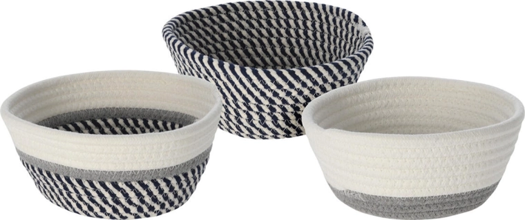 Okrogel stožčast bombažen košek 18 cm – mešanica barv in vzorcev