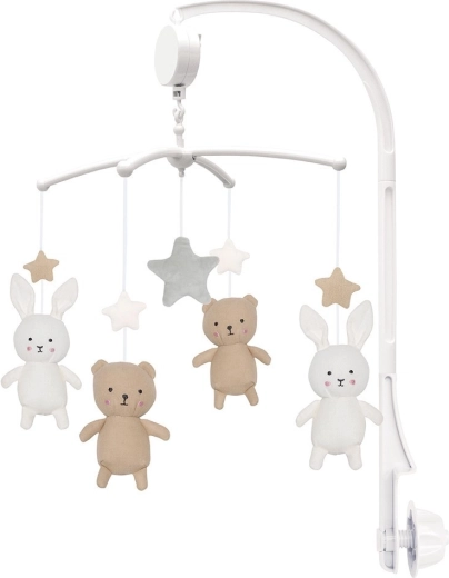 Jabadabado musical mobile for the crib bear and bunny