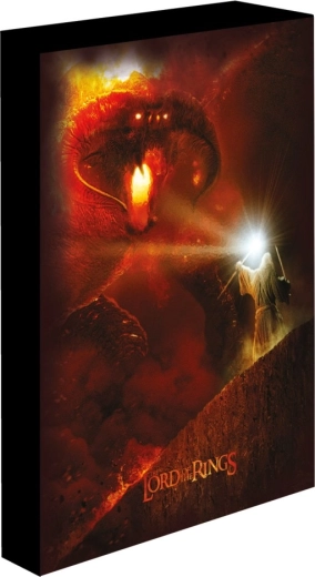 LED svetleča slika Gospodar prstanov – Balrog 30 × 40 cm