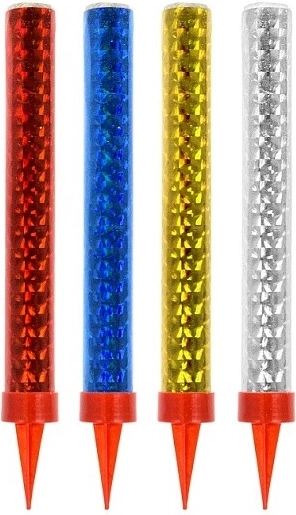 Barvna party fontana 12 cm, 4 kosi