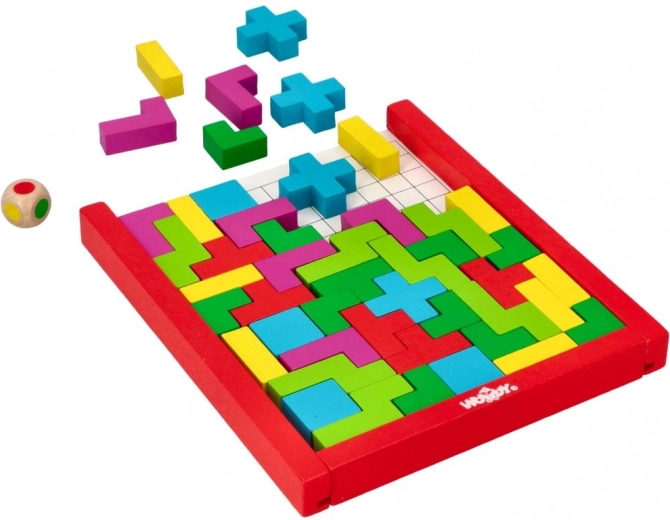 Lesena sestavljanka Puzzle Tetris