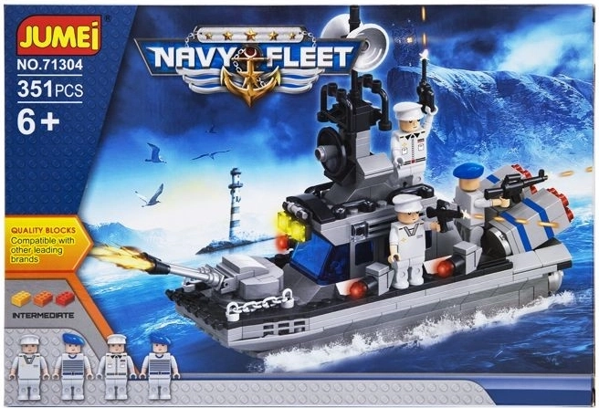 Kocke Jumei Navy Fleet – vojaški čoln, 351 kosov - 1 kos