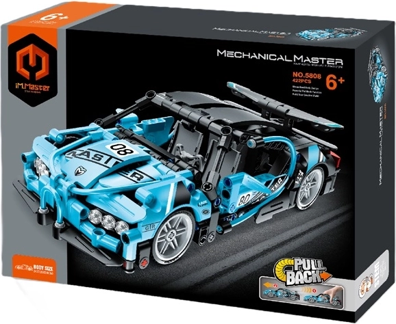 IM.MASTER pull-back blue racing car 422 pieces