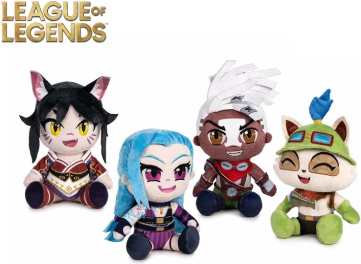 Plišaste figurice prvakov League of Legends 21 cm – komplet 24 kosov